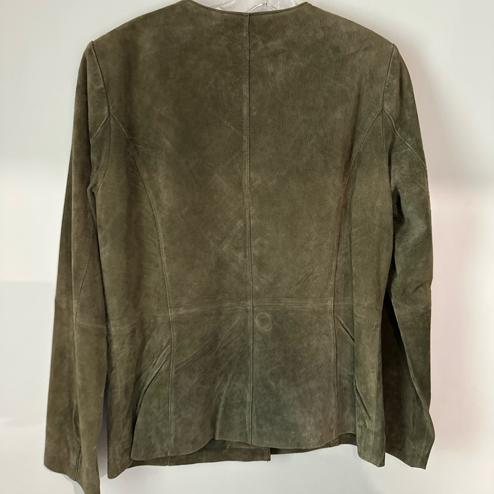 Vintage‎ 90s Olive Suede Jacket NEW WITH TAGS!! Size M - Picture 7 of 13